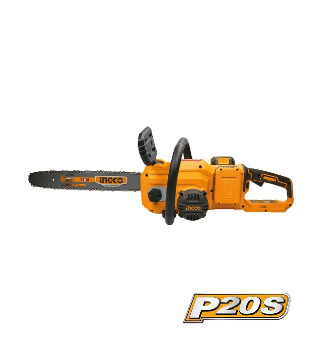 Tronçonneuse sans fil INGCO 20V brushless - guide 40 cm pour élagage et abattage